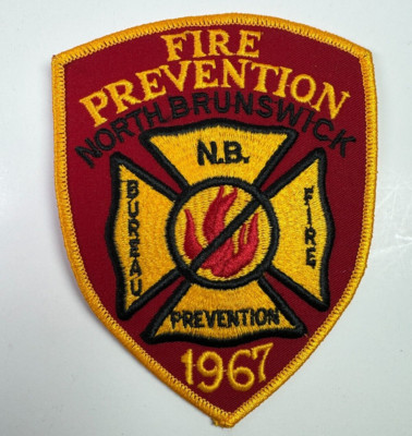 North Brunswick Fire Prevention Bureau 1967 NB Patch C2