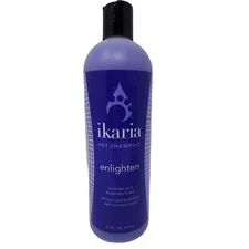 Ikaria Pet Dog Cat Shampoo 16oz Enlighten Lavender Rosemary Human Salon Grade