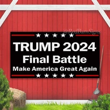 TRUMP 2024 Flags Final Battle Flag Make America Great Again Sign Banner