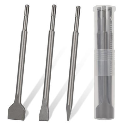 3PCS SDS Plus Chisel Set for Rotary Hammer Set, Chisels