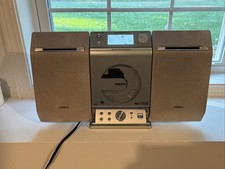Philips MCM276R/37 Micro Stereo System CD Radio w/ Speakers USB NO Remote Tested