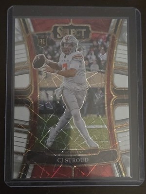2023 Panini Select Draft Picks - Concourse C.J. Stroud #2 White Lazer Prizm (RC)