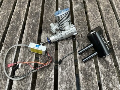 Evolution 20cc Gas Rc Airplane Engine Spins Free (B)