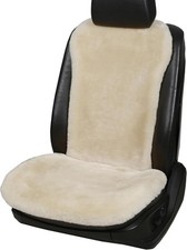 Dotesy 2 Packs Genuine Australia Sheepskin Auto Front Seat Pearl White