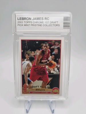 LeBron James 2003 Topps Chrome Rookie Card (RC) #111 Draft Pick MINT/PSA-Worthy