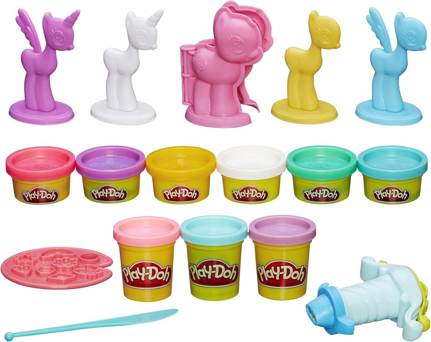 Play-Doh Make & Style Ponies Set, My Little Pony Toys and Figures, Kids Arts ...