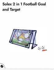 Solex 2 In 1 Football Goal and Target Brand New In Box - Unopened Never Opened