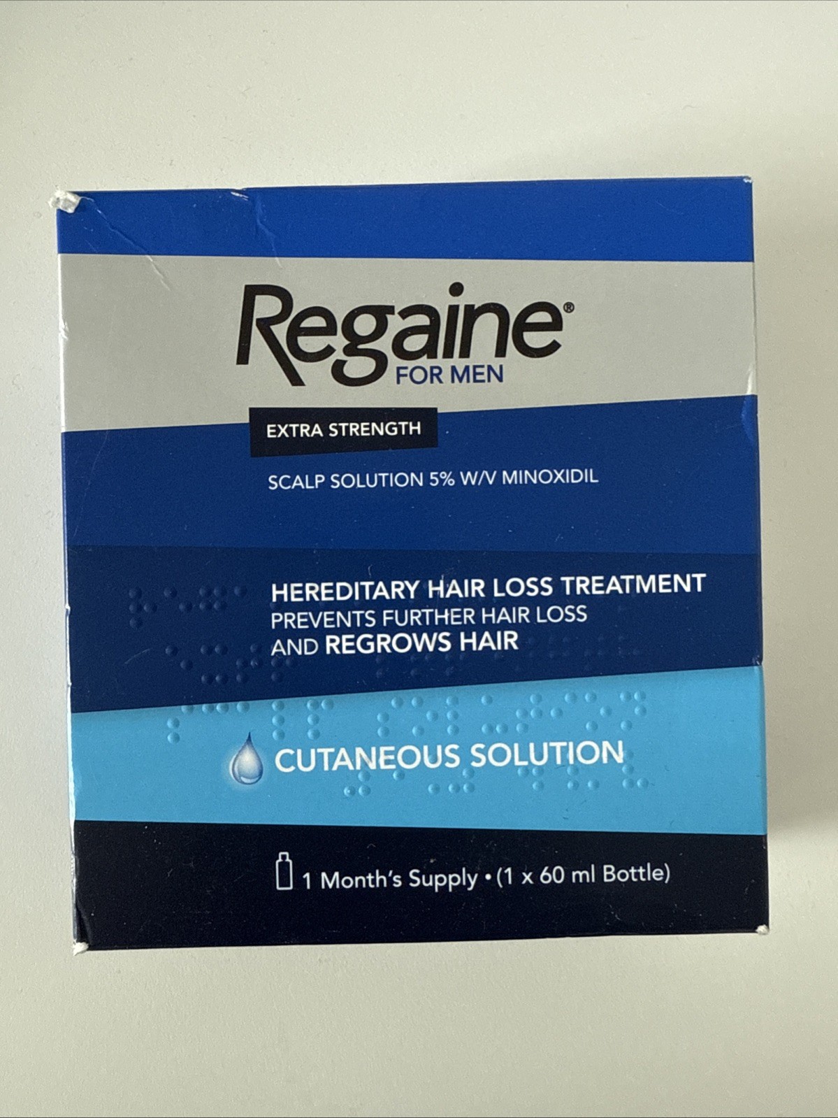 Regaine for Men Extra Strength Scalp Solution for Hair Regrowth 1x 60ml, Male 5%