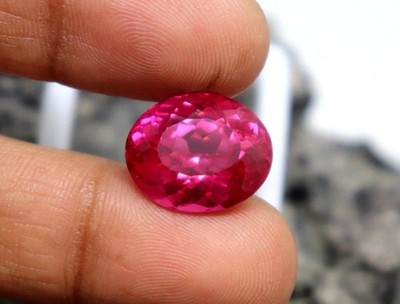 Stunning Pink Ruby Natural Oval Cut 10-12 Ct EGL Certified Burma Loose Gemstone
