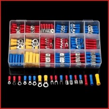 280X ASSORTED INSULATED ELECTRICAL WIRE TERMINALS CRIMP CONNECTORS SPADE SET UK