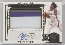 2022-23 Leaf Trinity Patch Auto Gold /75 Keon Ellis #PA-KE2 Patch Auto 13u1