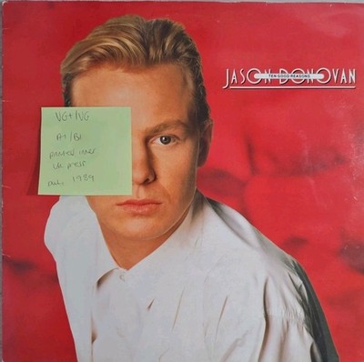 Jason Donovan Ten Good Reasons Vinyl Record VG+/VG HF 7 1989