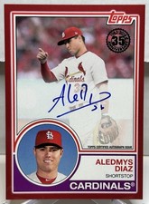Aledmys Diaz - 2018 Topps Red - 1983 Topps Auto🔥Cardinals🔥Astros🔥/25