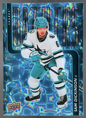 SAM DICKINSON 2025-26 Upper Deck Series 2 Dazzlers Blue #DZ-82 RC Sharks