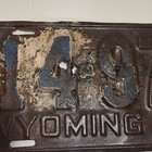1935 Wyoming License Plates 2 Vintage patina 1930’s  — photo 3