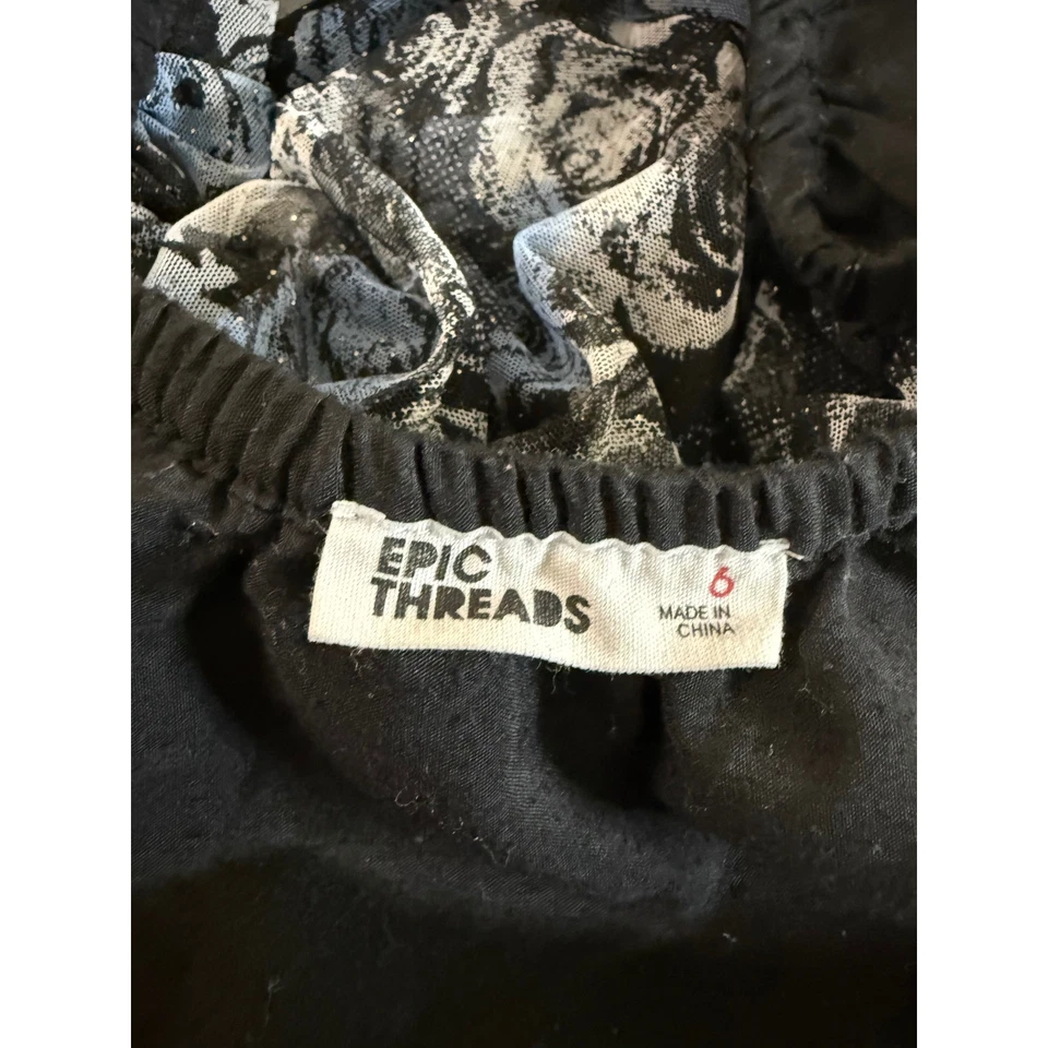 Epic нитки девочек юбка 6 тюль цветочный вечеринки черный синий - Изображение 4 из 4