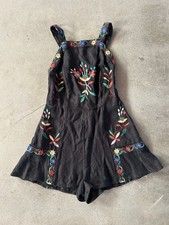 Zara Embroidered Flower Romper Multicolor- Small