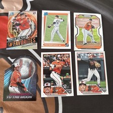 Baltimore Orioles 6 Card Rookie Card Lot. Mountcastle, Stowers, Refractor