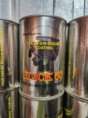 Vintage Mint Unopened Petrolons Slick 50 TFE Resin Engine Coating Tin Quart