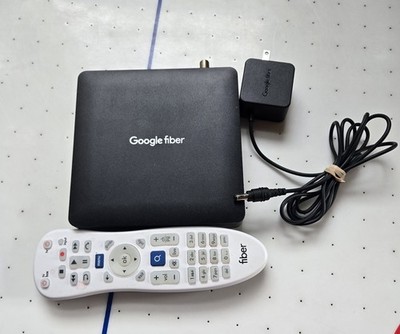 Google Fiber TV Box Model GFHD200 with power supply and remote