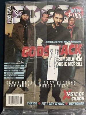 Metal edge magazine June 2006 Godsmack dual cover Rob Zombie new