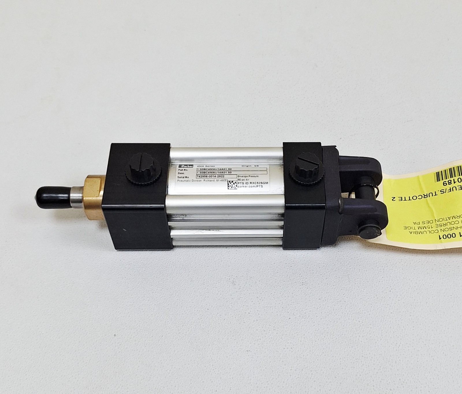 Parker 1.50BC4MAU14A01.50 / 4MA Series Pneumatic Cylinder 250 psi