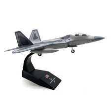 1:100 US F22 Raptor Stealth Fighter Alloy Aircraft Model Jet Military Ornament i
