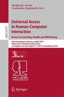 Universal Access In Human-Computer Interaction. Access To Learning, Health And W