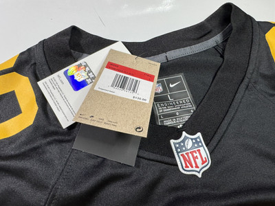 Large TJ Watt #90 Nike Game Jersey Color Rush Pittsburgh Steelers