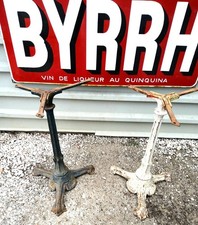 pieds de gueridon bistrot Art Nouveau fonte  ,(lot de 2) 