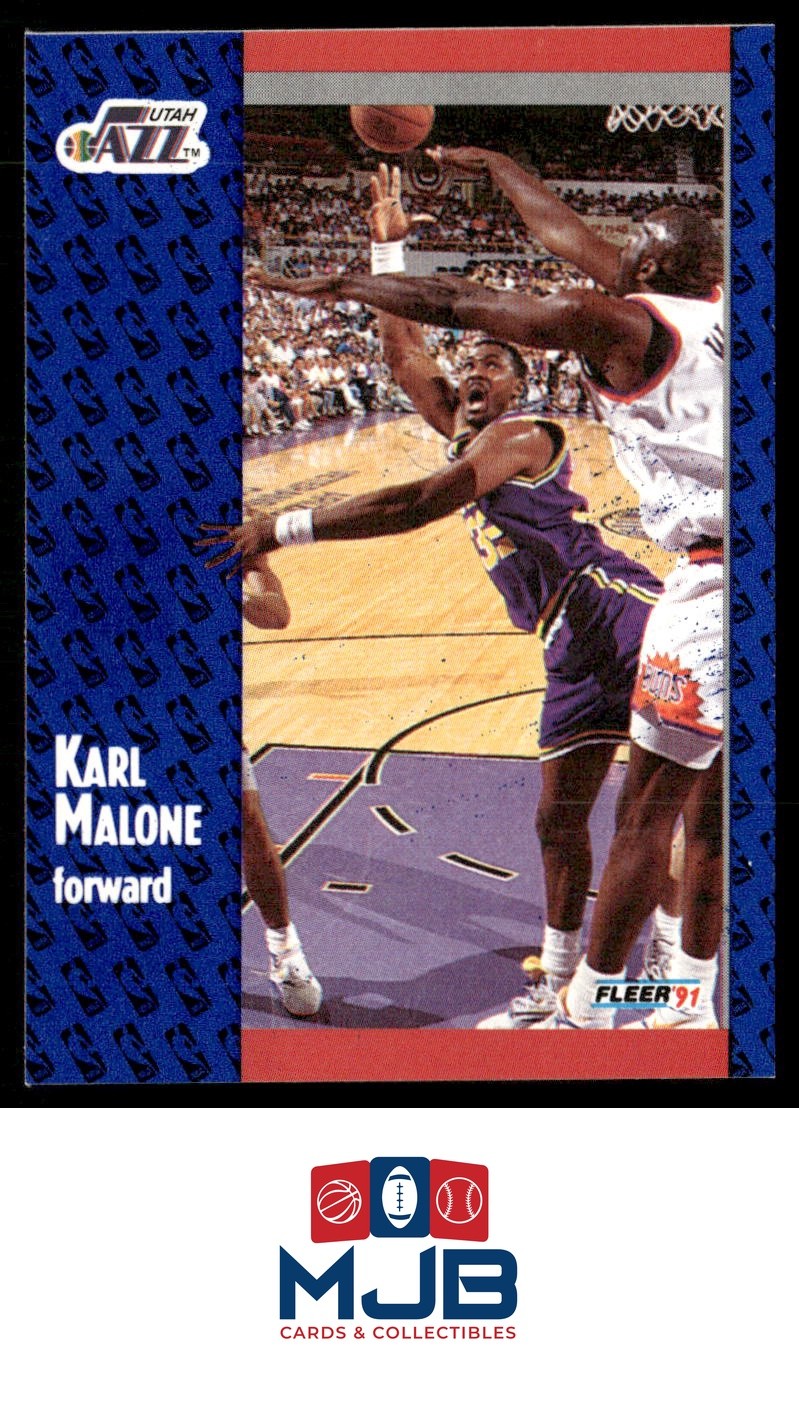 1991-92 Fleer Karl Malone #201 Utah Jazz