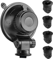 Sportway S504 Suction Cup Dash Cam Mount Holder 5th Gen with 4pcs 360 Black