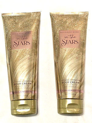 Bath & Body Works In The Stars Body Cream Tangelo Starflower Sandalwood 2 pc