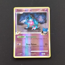Nintendo Pokémon Toxicroak G 40/127 Platinum Holo Rare SP 90 HP English 2009 on eBay