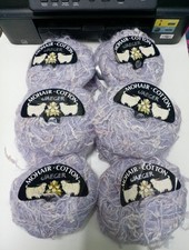 JAEGER LILAC MOHAIR COTTON VINTAGE KNITTING CROCHET YARN 14 25G BALLS + 50 GRAMS