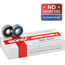 Bones Super Swiss 6 Bearings 8mm 16-pack NO IMPORT FEES