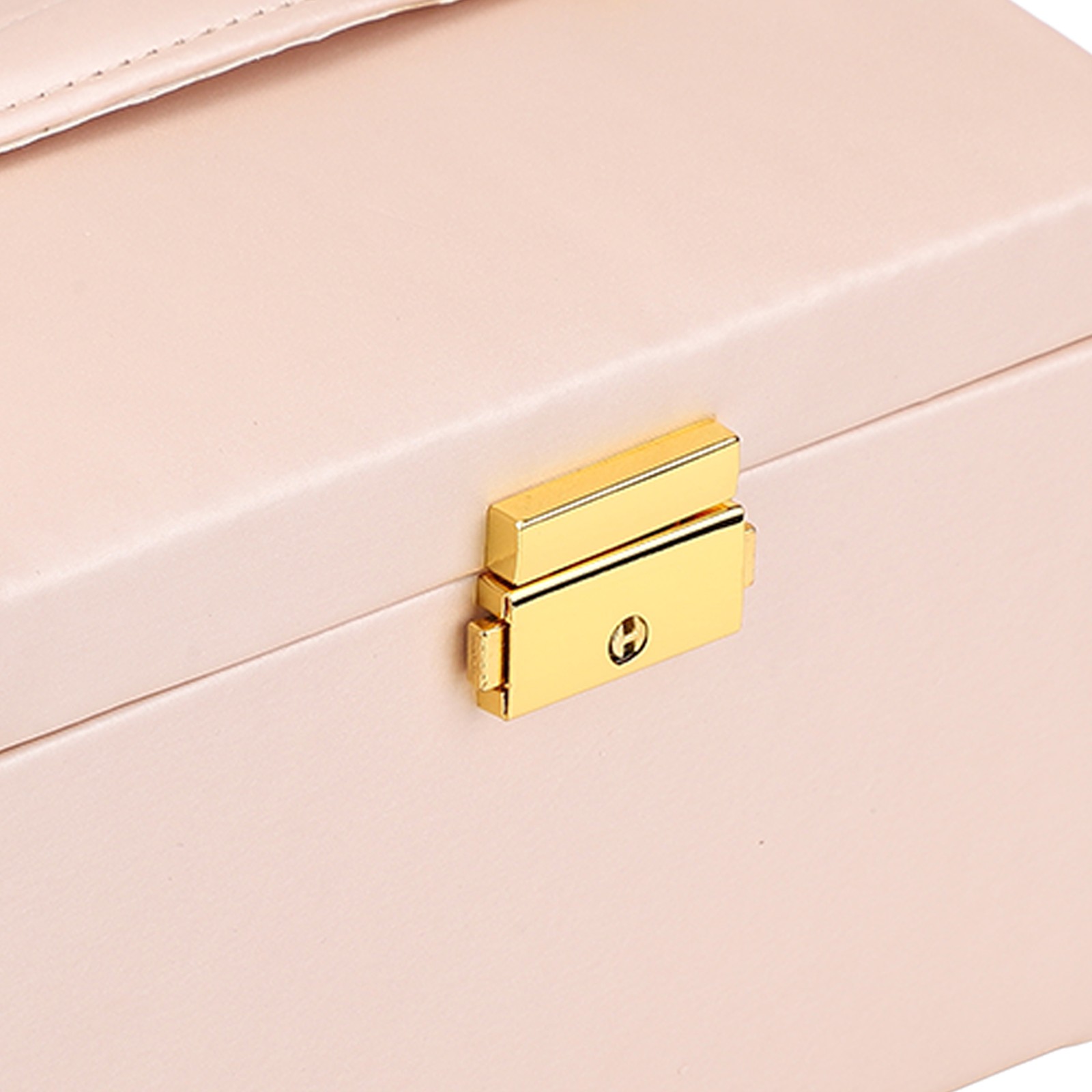 3 Layer PU Leather Jewelry Box With Lock For Earrings Recommended