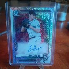 2021 Bowman Chrome Emerson Hancock Mojo Refractor Auto Mariners Mega Box BMA-EH