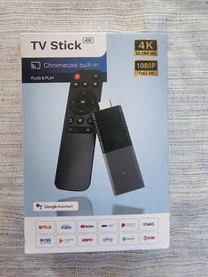 Smart TV Stick 4K UHD Chromecast Built in Android TV Google Assistant Remote