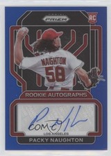 2022 Panini Prizm Rookie Auto Blue Prizm 16/149 Packy Naughton #RA-PN Auto 0w38