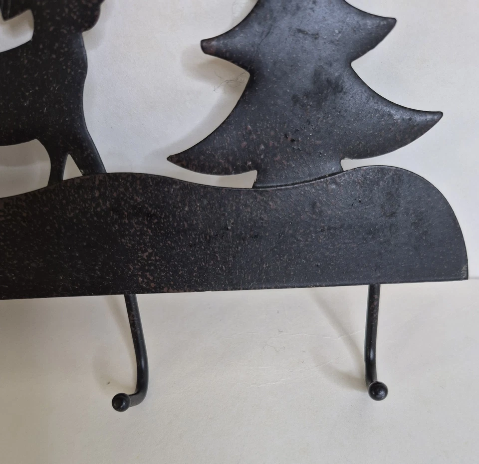 Rustic PINE Tree ELK 4 HOOK key Holder Wall Pioneer Cabin - Image 4 of 4