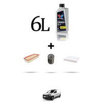 Hoffcar Servicekit 3 Filter Und 6L ÖL FüR Renault Express 1.5 Blue Dci 70Kw D