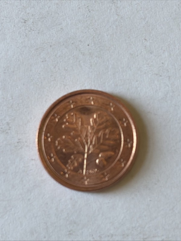 2016 Germany Euro Coin-1 Cent-Circulated