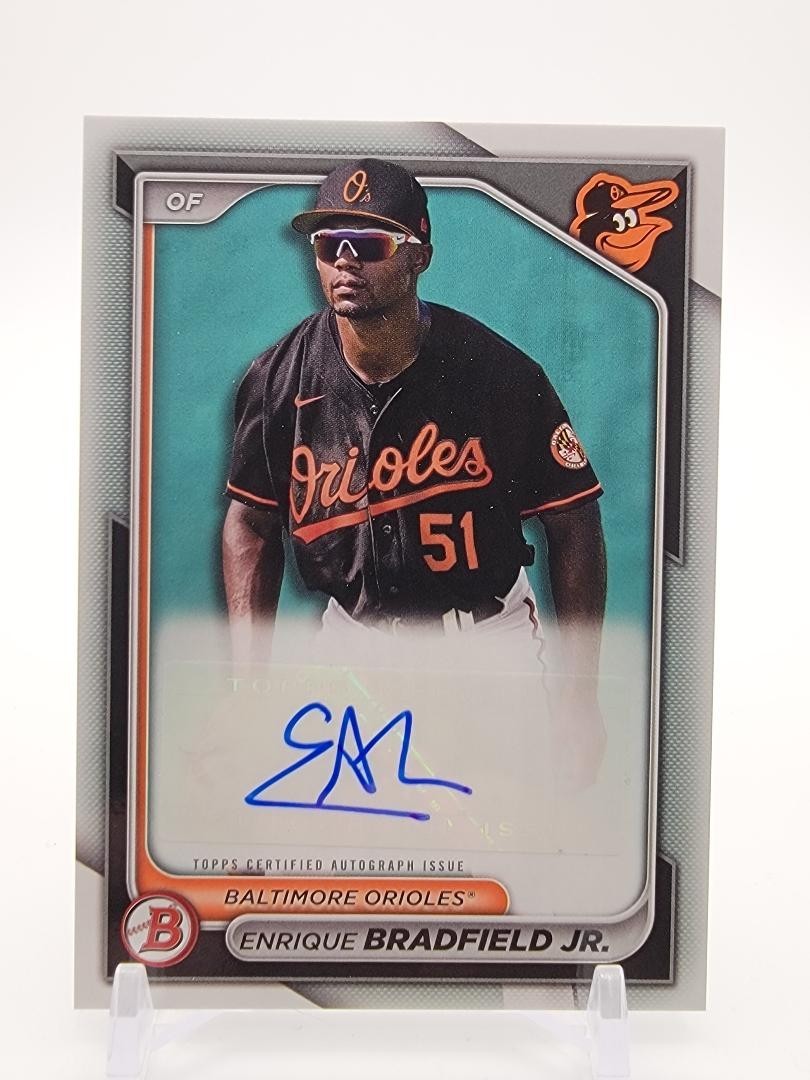 2024 Bowman Enrique Bradfield Jr. Prospect Auto #PPRA-EB Orioles