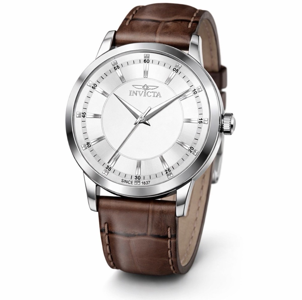 Invicta Celestial 43mm 50460 Silver Dial Stainless Steel Brown