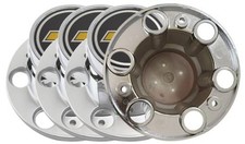 4Pcs Wheel Center Cap Hub Cap Chrome 6-Lug CM361 for Silverado C1500 Truck Bl...