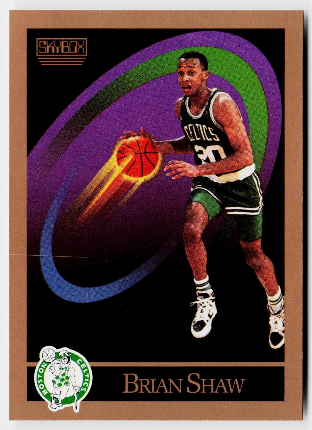 1990-91 SkyBox #23 Brian Shaw Celtics