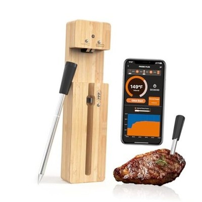 Bluetooth Wireless Meat Thermometer with Smart APP, Long Range & Fast 1 Probe