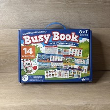 Montessori Preschool Busy Book for Toddlers Ages 3 and Up - Preassembled  1 New