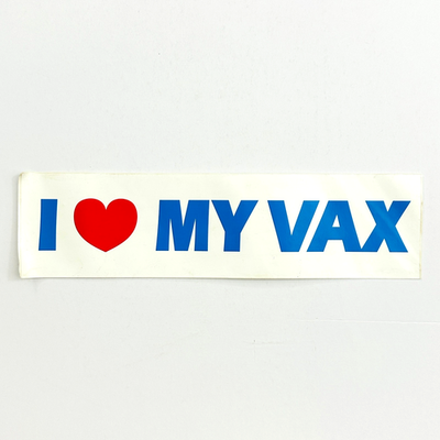 #ad I Love My VAX Computer Bumper Sticker 1980s Promo Digital Equipment Corp Vtg $36.99